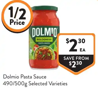 Foodworks Dolmio Pasta Sauce offer