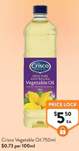 Foodworks Crisco Vegetable Oil offer