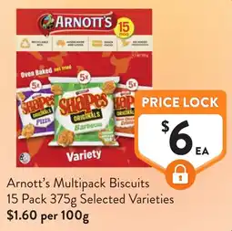 Foodworks Arnotts Multipack Biscuits offer
