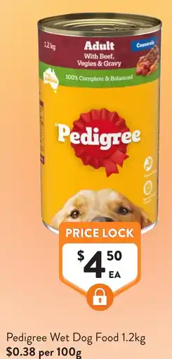 Foodworks Pedigree Wet Dog Food offer