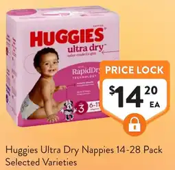 Foodworks Huggies Ultra Dry Nappies offer