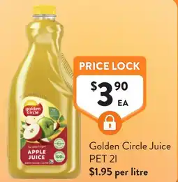 Foodworks Golden circle juice pet offer