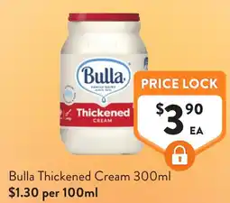 Foodworks Bulla Thickened Cream offer