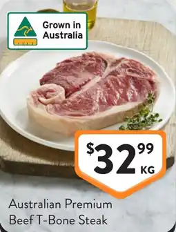 Foodworks Australian Premium Beef T Bone Steak offer