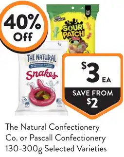 Foodworks The Natural Confectionery Co or Pascall Confectionery offer