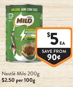 Foodworks Nestlé Milo offer