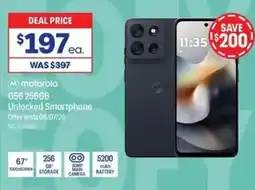 Officeworks Motorola g56 unlocked smartphone offer