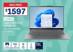 Officeworks Yoga 7 oled 2 in 1 copilot pc offer
