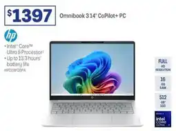 Officeworks Hp omnibook 314 copilo pc offer