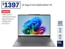 Officeworks Lenovo 14 yoga 7i 2 in 1 oled copilot pc offer