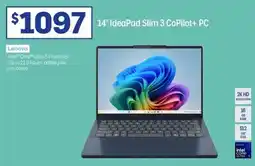 Officeworks Lenovo 14 ideapad slim 3 copilot pc offer