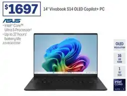 Officeworks Asus 14 vivobook s14 oled copilot pc offer
