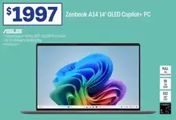 Officeworks Asus zenbook a1414 oled copilot pc offer