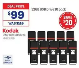 Officeworks Kodak usb drive offer