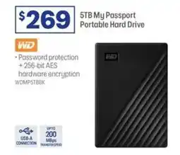 Officeworks 5tb my passport portable hard drive offer
