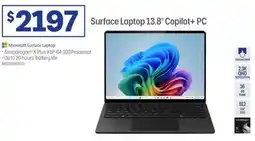 Officeworks Microsoft surface laptop 13.8 copilot pc offer