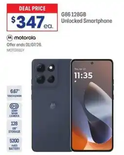 Officeworks Motorola g86 unlocked smartphone offer