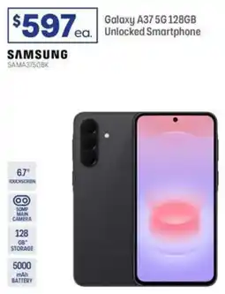 Officeworks Samsung galaxy a37 128gb unlocked smartphone offer