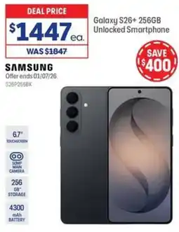 Officeworks Samsung galaxy s26 unlocked smartphone offer