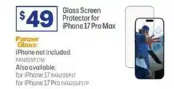 Officeworks Panzer Glass Glass Screen Protector for iPhone 17 Pro Max offer