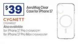 Officeworks Cygnett aeromag clear case for iphone 17 offer