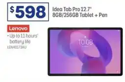 Officeworks Lenovo Idea Tab Pro 12.7 8GB/256GB Tablet + Pen offer