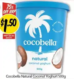 NQR Cocobella Natural Coconut Yoghurt offer