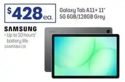 Officeworks Samsung galaxy tab a11+11 5g 6gb/128gb grey offer