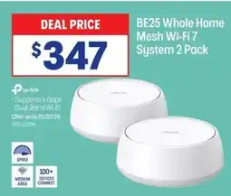 Officeworks BE25 Whole Home Mesh WiFi 7 System offer