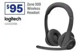 Officeworks Logitech Zone 300 Wireless Headset offer