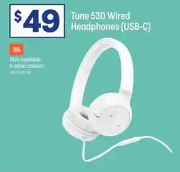 Officeworks Tune 530 wired headphones usb c offer