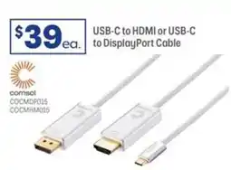 Officeworks Comsol Male USB-C to HDMI Cable 4K2K 1.5m Silver offer