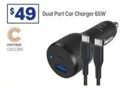 Officeworks Dual Port Car Charger 65W offer