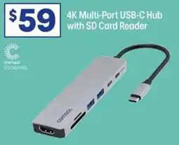 Officeworks Comsol 4K Multi-Port USB-C Hub with SD Card Reader offer