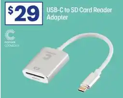 Officeworks Comsol USB C to SD Card Reader Adapter offer