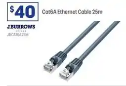 Officeworks J.burrows Cat6A Ethernet Cable 25m offer