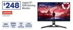 Officeworks Lenovo legion 27 qhd gaming monitor offer