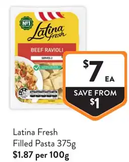 Foodworks Latina Fresh Filled Pasta offer