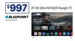 Officeworks Blaupunkt 75 4k ultra hd oled google tv offer