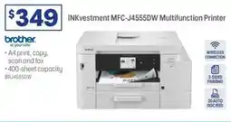 Officeworks Brother inkvestment mfc j4555dw multifunction printer offer