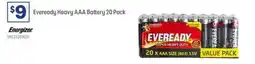 Officeworks Energizer Eveready heavy aaa battery offer