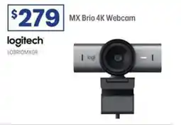 Officeworks Logitech MX Brio 4K Webcam offer