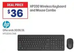 Officeworks Hp hp330 wireless keybaord and mouse combo offer