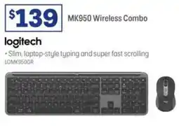 Officeworks Logitech mk950 wireless combo offer