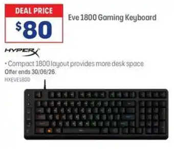 Eve 1800 Gaming Keyboard