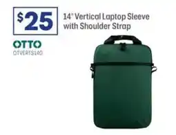 Officeworks Otto 14 Vertical Laptop Sleeve with Shoulder Strap offer