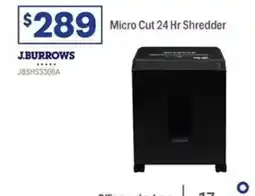 Officeworks J.burrows Micro Cut 24 Hr Shredder offer