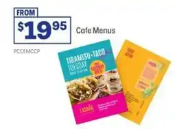 Officeworks Cafe Menus offer