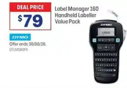 Officeworks Label Manager 160 Handheld Labeller Value Pack offer