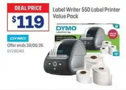 Officeworks Label Writer 550 Label Printer Value Pack offer